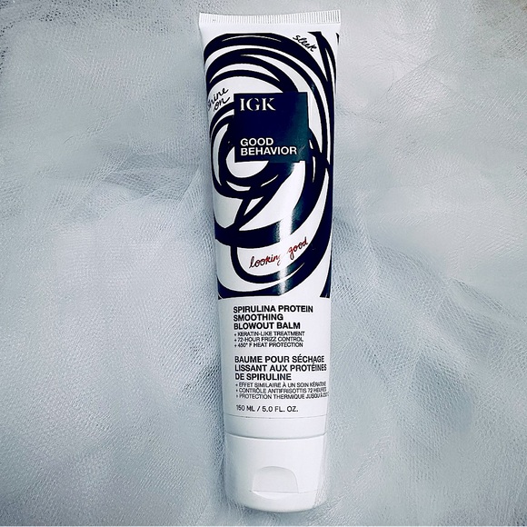 IGK ✨NWT✨ Good Behavior Spirulina Protein Smoothing Blowout Balm 5.0 oz - Picture 1 of 5